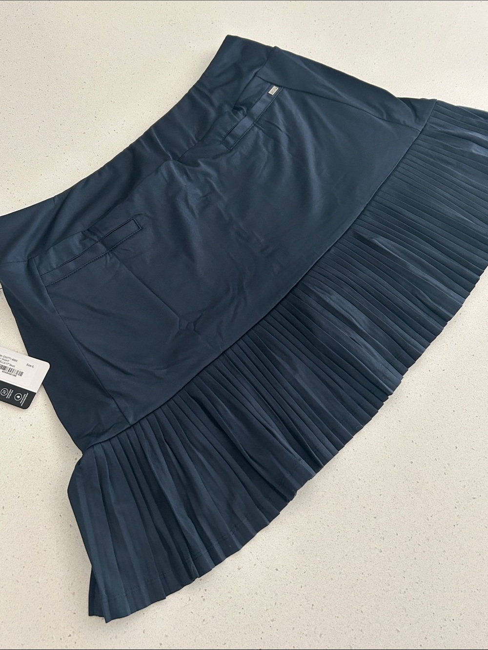 Tail Arabella Pleated Mini Skort - Navy - Picture 6 of 9